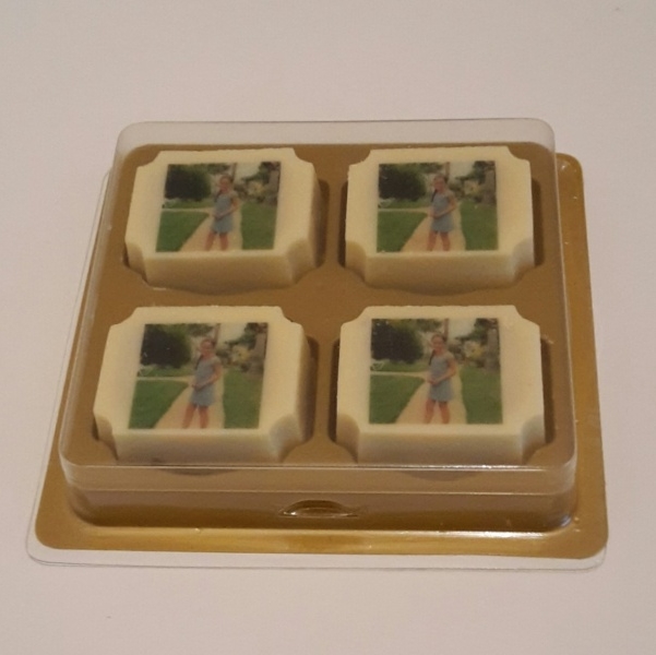 Bonbons met opdruk in doosje (4x)