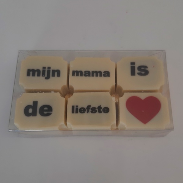 Moederdag bonbons 'mijn mama is de liefste' 
