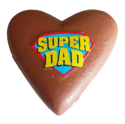 Chocolade hart Super Dad
